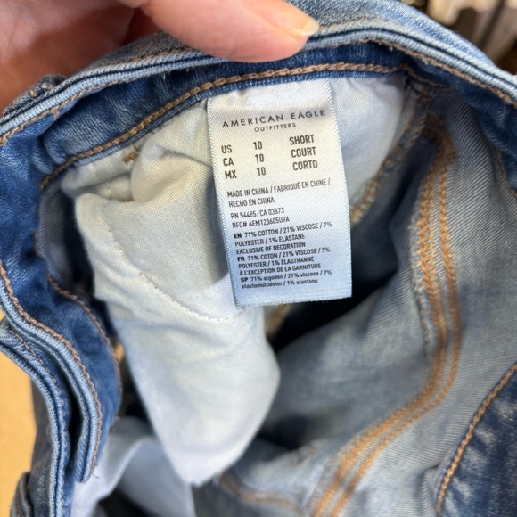 American Eagle Sz 10 Short Jeggings Bundle(2) Distressed Next Level Stretch - Picture 13 of 16